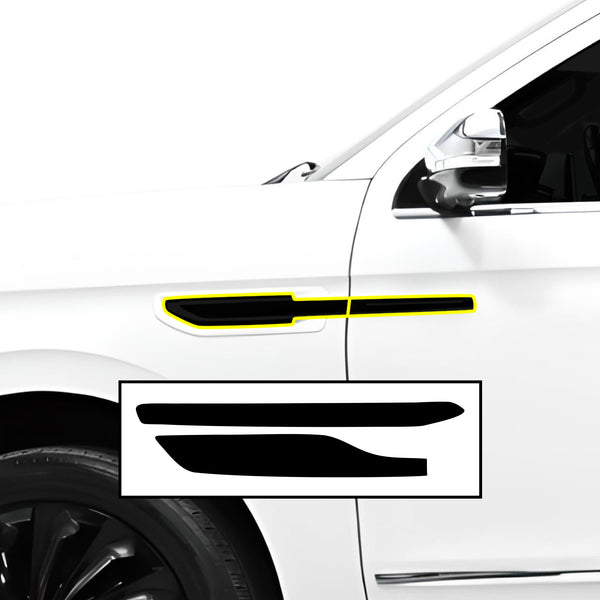 Fits Lincoln Navigator (L) 2018 - 2024 Vinyl Chrome Delete Blackout Decal Stickers Overlay Film - Bogar Tech Designs