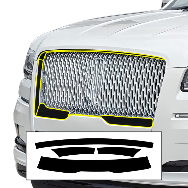 Fits Lincoln Navigator (L) 2018 - 2024 Vinyl Chrome Delete Blackout Decal Stickers Overlay Film - Bogar Tech Designs