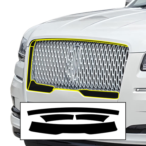 Fits Lincoln Navigator L 2018-2024 Blackout Chrome Delete Kit – Precut