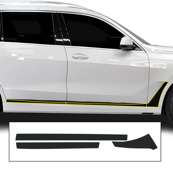 Vinyl Chrome Delete Blackout Decal Stickers Overlay Film Fits BMW X7 2019-2025