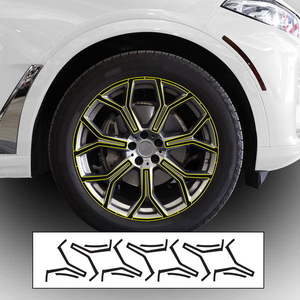 Vinyl Chrome Delete Blackout Decal Stickers Overlay Film Fits BMW X7 2019-2025