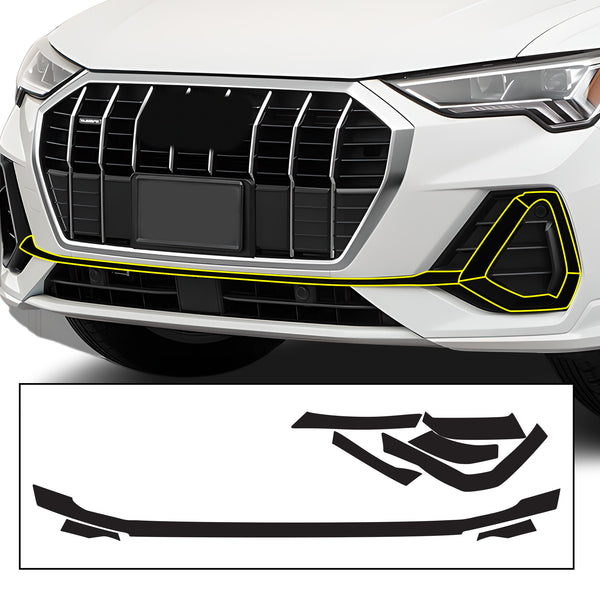 Vinyl Chrome Delete Blackout Decal Stickers Overlay Film Fits Audi Q3 2019 - 2025 - Bogar Tech Designs