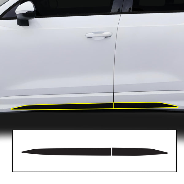 Vinyl Chrome Delete Blackout Decal Stickers Overlay Film Fits Audi Q3 2019 - 2025 - Bogar Tech Designs