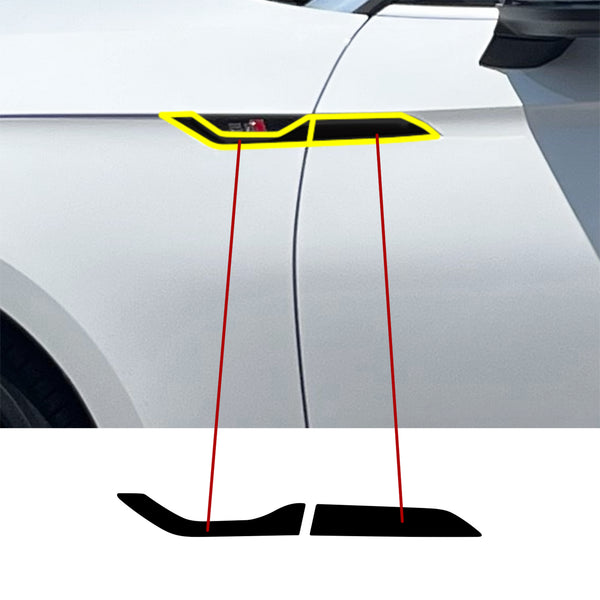 Fits Audi S5 Convertible 2020-2024 Vinyl Chrome Delete Grille Blackout Decal Stickers Overlay Film