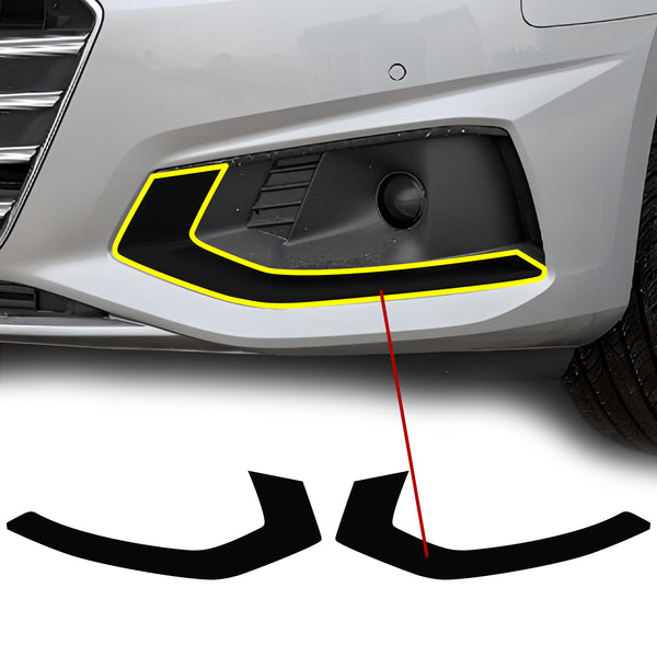 Fits Audi A4 2020-2025 Vinyl Chrome Delete Grille Blackout Decal Stickers Overlay Film