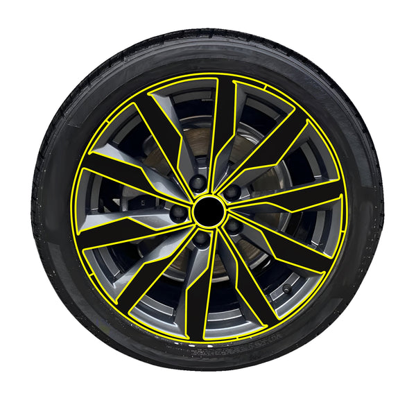 Fits Audi A4 2020-2025 Vinyl Chrome Delete Grille Blackout Decal Stickers Overlay Film