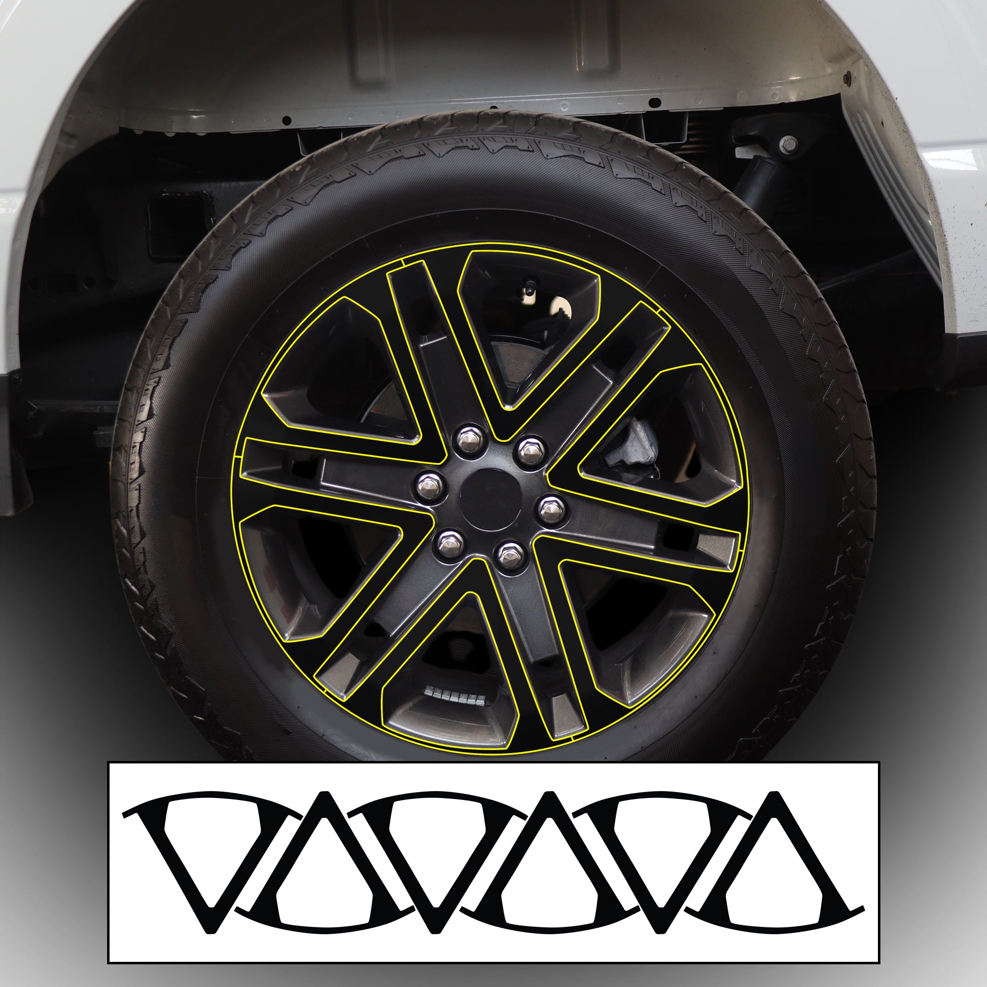 Vinyl Chrome Delete Grille Side Window Blackout Decal Stickers Overlay Film Fits Ford F - 150 2021 - 2025 - Bogar Tech Designs