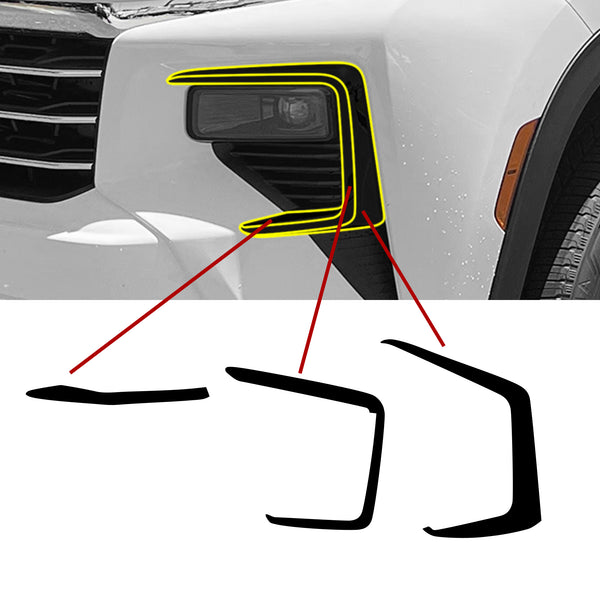 Fits Chevrolet Traverse 2024-2026 Vinyl Chrome Delete Grille Blackout Decal Stickers Overlay Film