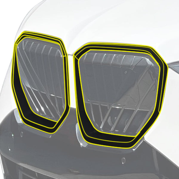 BMW X3 2025-2026 Blackout Chrome Delete Kit – Precut Gloss Black Vinyl Overlays Film