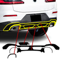 Fits BMW X4 2019-2025 Vinyl Chrome Delete Grille Blackout Decal Stickers Overlay Film