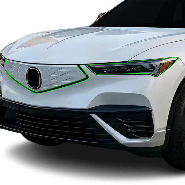 Acura ZDX 2024–2026 Dark Smoke Headlight & Taillight Tint Kit – Precut Vinyl Lens Overlays