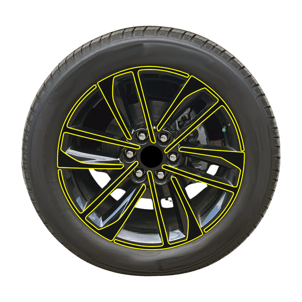 Fits Acura ZDX 2024-2026 Vinyl Chrome Delete Grille Blackout Decal Stickers Overlay Film