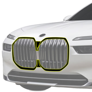 BMW 7 Series 2023-2026 Blackout Chrome Delete Kit – Precut Gloss Black Vinyl Overlays