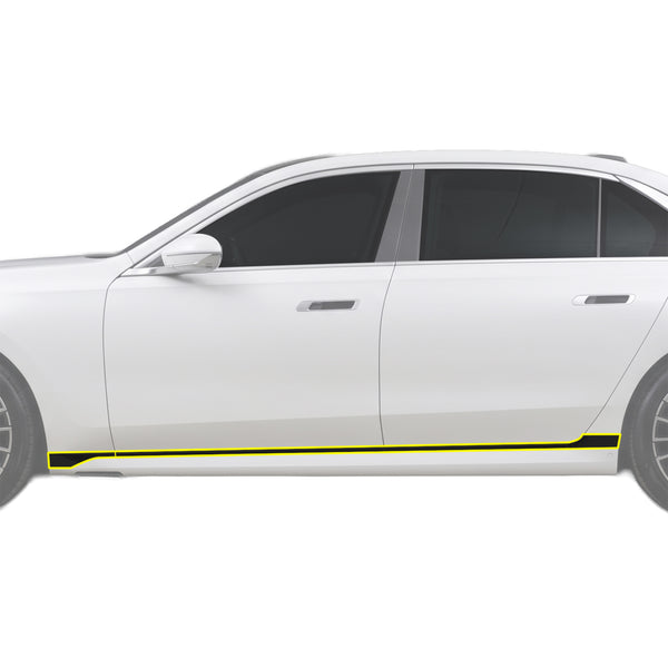 BMW 7 Series 2023-2026 Blackout Chrome Delete Kit – Precut Gloss Black Vinyl Overlays