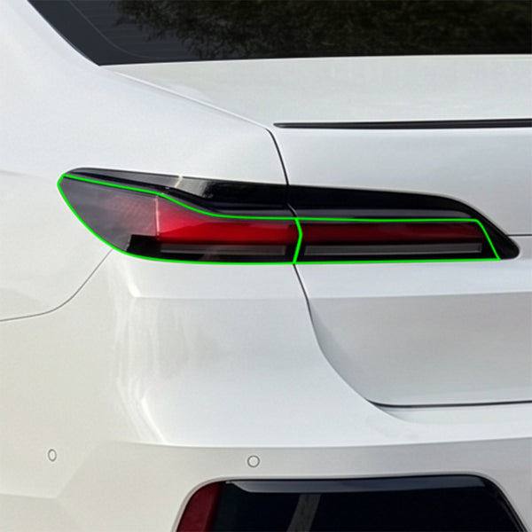 BMW 7 Series 2023–2026 Dark Smoke Headlight & Taillight Tint Kit – Precut Vinyl Lens Overlays
