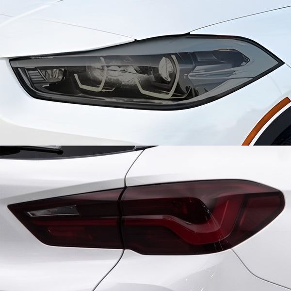 Fits BMW X2 2018-2023 Full Headlight Taillight Precut Smoked PPF Tint Kit Film Overlay