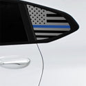 American Flag Quarter Window Decal for BMW X4 2019-2026 – Precut Matte Black Vinyl
