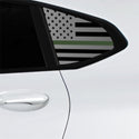 American Flag Quarter Window Decal for BMW X4 2019-2026 – Precut Matte Black Vinyl