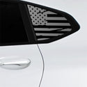 American Flag Quarter Window Decal for BMW X4 2019-2026 – Precut Matte Black Vinyl