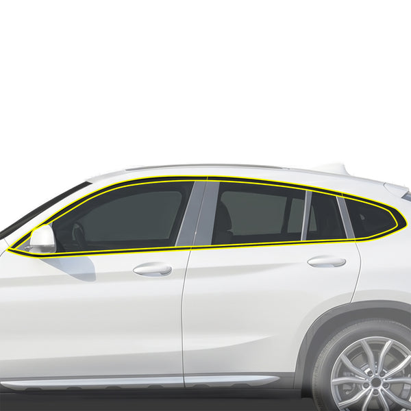BMW X4 2019-2025 Blackout Chrome Delete Kit – Precut Gloss Black Vinyl Overlays