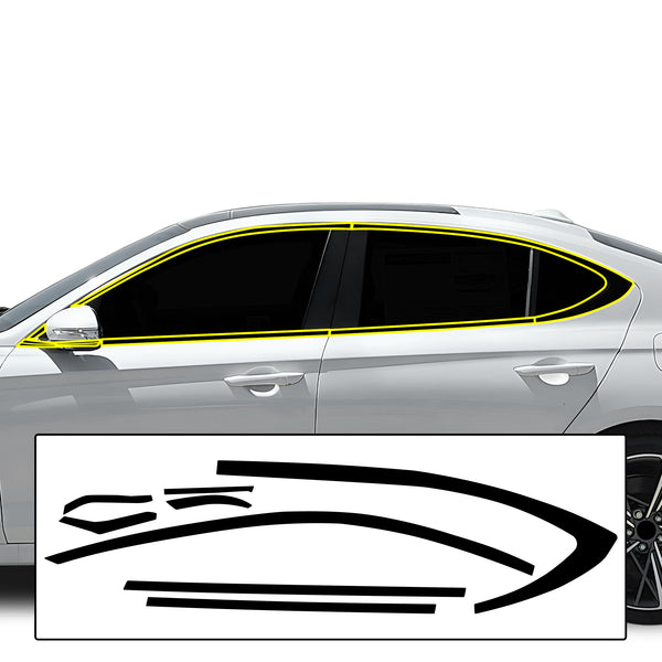 Fits Genesis G70 2022 - 2025 Vinyl Chrome Delete Grille Blackout Decal Stickers Overlay Film - Bogar Tech Designs