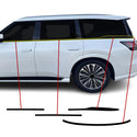 Fits Infiniti QX80 2025-2027 Vinyl Chrome Delete Grille Blackout Decal Stickers Overlay Film