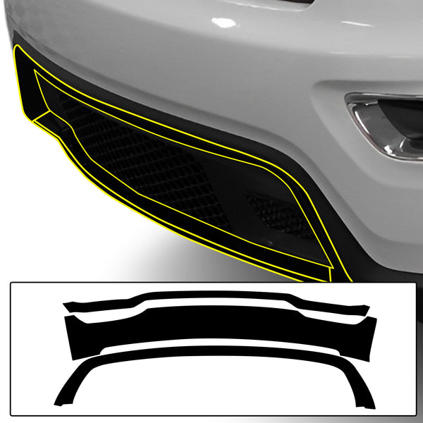 Fits Jeep Grand Cherokee 2014 - 2021 Vinyl Chrome Delete Blackout Decal Stickers Overlay Film - Bogar Tech Designs