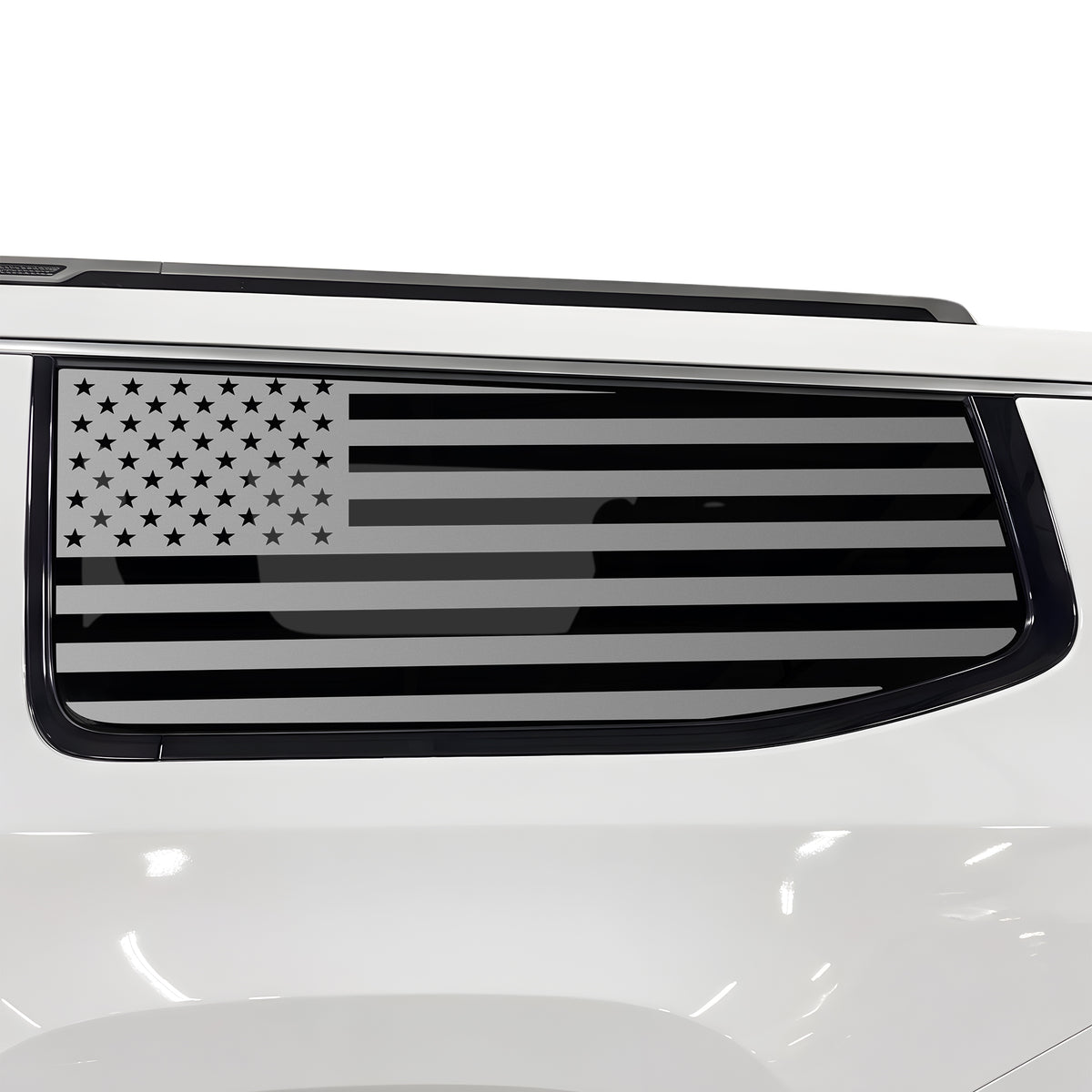 Fits Jeep Grand Wagoneer L 2022-2027 Quarter Window American Flag Vinyl Decal Stickers