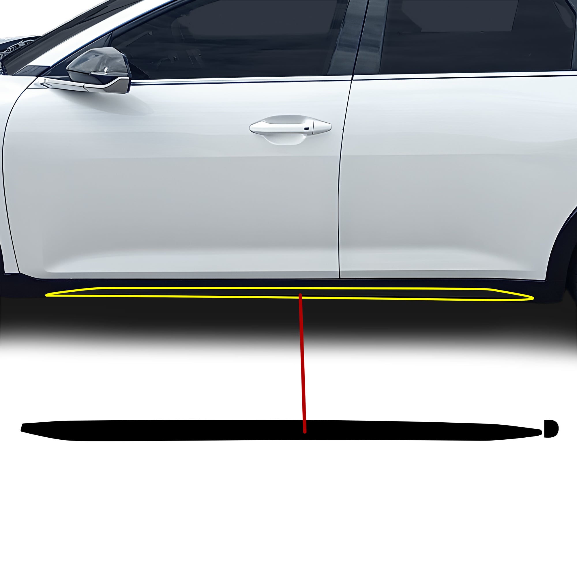 Kia K4 GT-Line 2024-2026 Blackout Chrome Delete Kit – Precut Gloss Black Vinyl Overlays