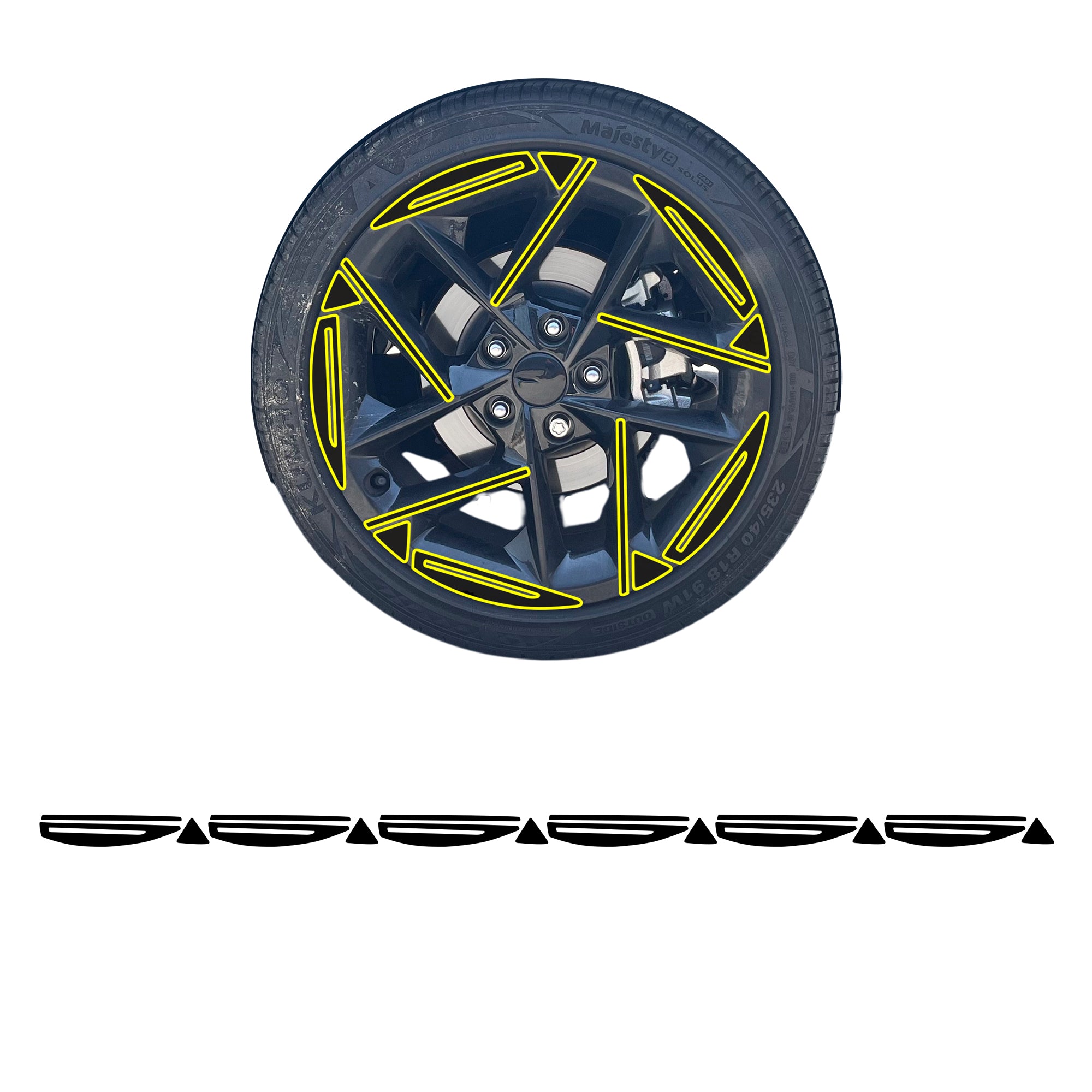 Kia K4 GT-Line 2024-2026 Blackout Chrome Delete Kit – Precut Gloss Black Vinyl Overlays