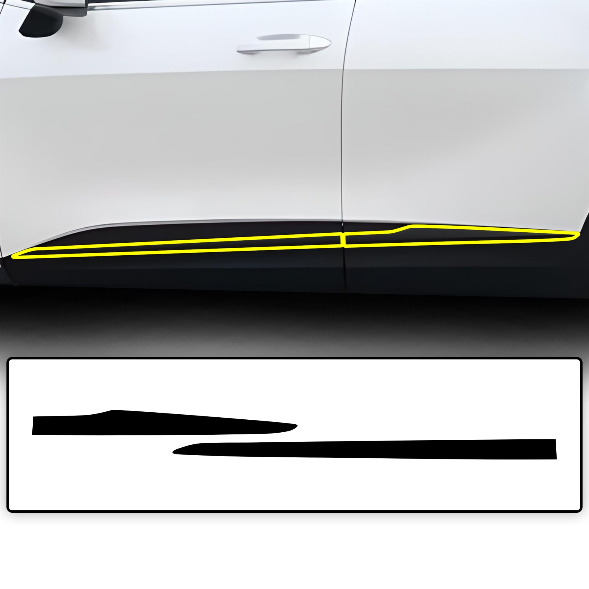 Vinyl Chrome Delete Wheel Sides Front Trim Blackout Decal Stickers Overlay Film Fits Kia Sportage 2023 - 2025 - Bogar Tech Designs