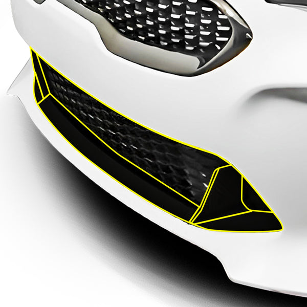 Fits KIA Stringer 2018-2023 Vinyl Chrome Delete Grille Blackout Decal Stickers Overlay Film