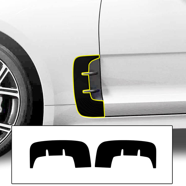 Fits KIA Stringer 2018-2023 Vinyl Chrome Delete Grille Blackout Decal Stickers Overlay Film