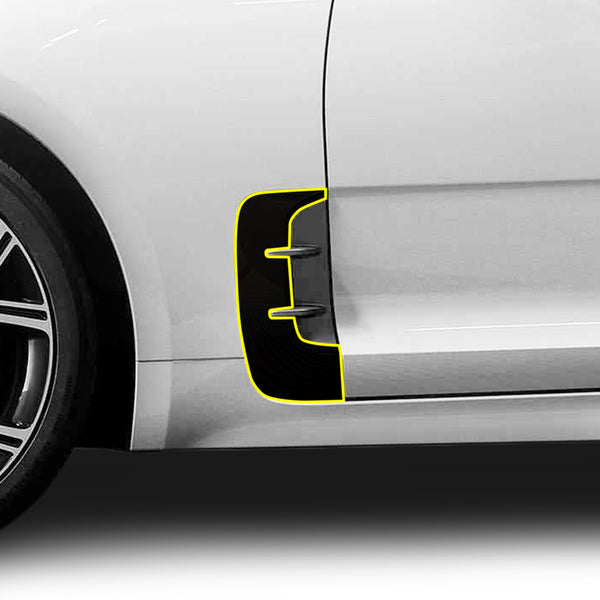 Fits KIA Stringer 2018-2023 Vinyl Chrome Delete Grille Blackout Decal Stickers Overlay Film