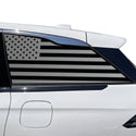 Fits Lincoln Nautilus 2024-2026 Quarter Window American Flag Vinyl Decal Stickers