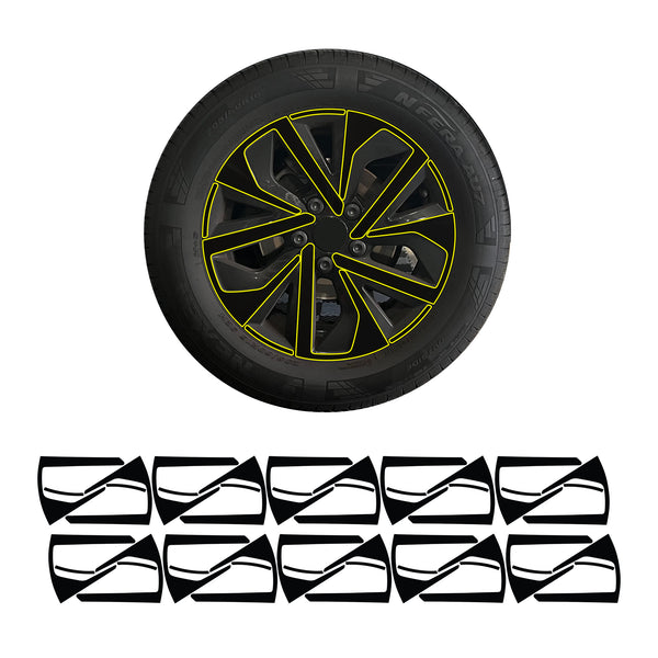 Fits Volkswagen Jetta 2025-2026 Vinyl Chrome Delete Grille Blackout Decal Stickers Overlay Film