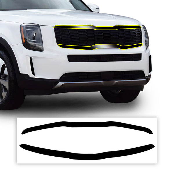 Window Vinyl Chrome Delete Trim Blackout Decal Stickers Overlay Film Fits Kia Telluride 2020 - 2025