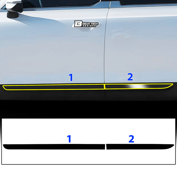 Window Vinyl Chrome Delete Trim Blackout Decal Stickers Overlay Film Fits Kia Telluride 2020 - 2025