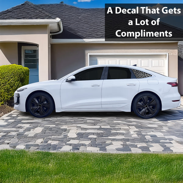 Audi A6 S6 e-tron 2025-2027 Animal Leopard Cheetah Cow Window Vinyl Decal Stickers