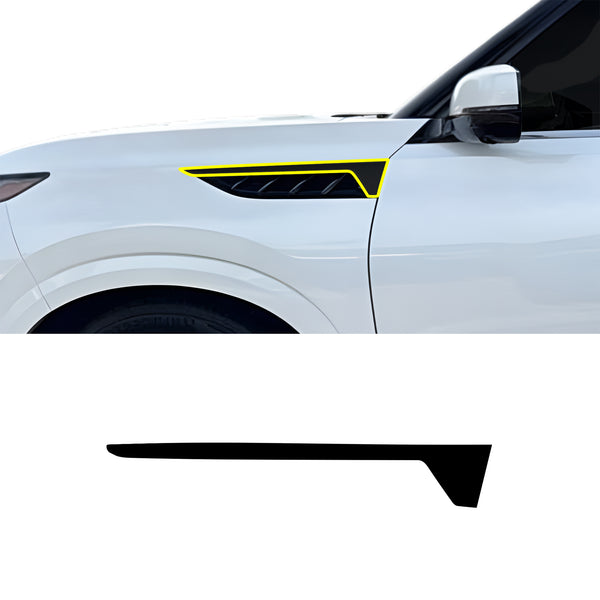 Fits Infiniti QX80 2025-2027 Vinyl Chrome Delete Grille Blackout Decal Stickers Overlay Film