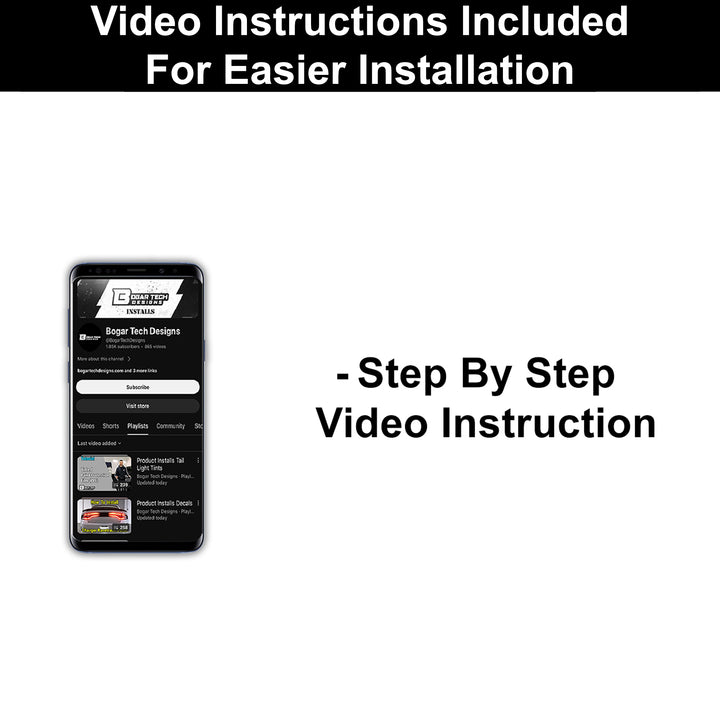 Quarter Window American Flag Vinyl Decal Stickers Fits Honda Civic 2016 - 2021 - Bogar Tech Designs