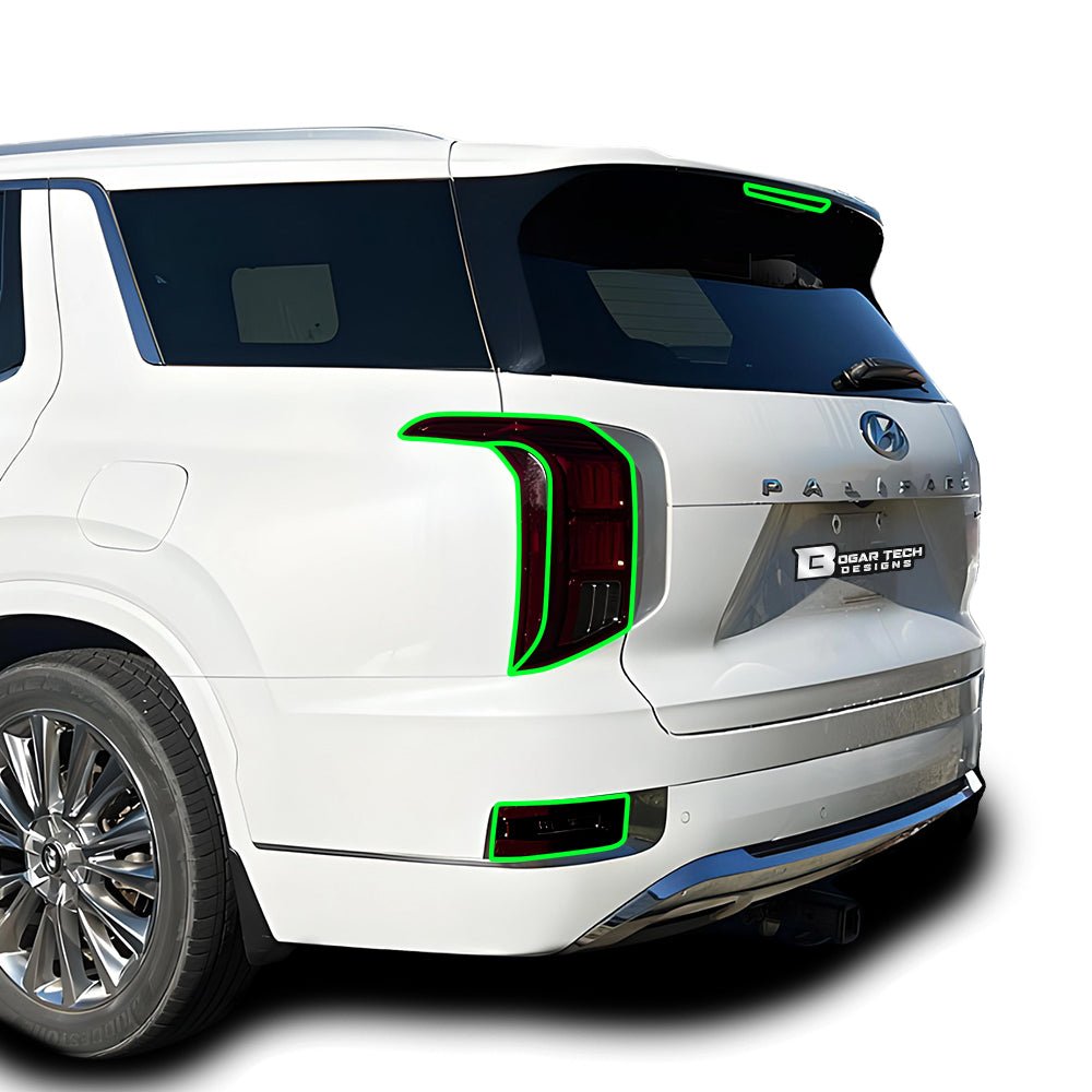 Full Headlight Taillight Precut Smoked PPF Tint Kit Film Overlay Fits Hyundai Palisade 2020 - 2025 - Bogar Tech Designs