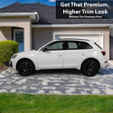 Vinyl Chrome Delete Grille Side Window Rear Blackout Decal Stickers Overlay Film Fits Audi Q5