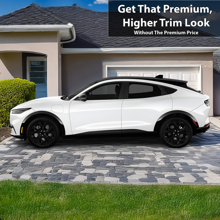 Wheel Rim Vinyl Blackout Chrome Delete Trim Blackout Decal Sticker Film Fits Ford Mustang Mach - E 2021 - 2025 - Bogar Tech Designs
