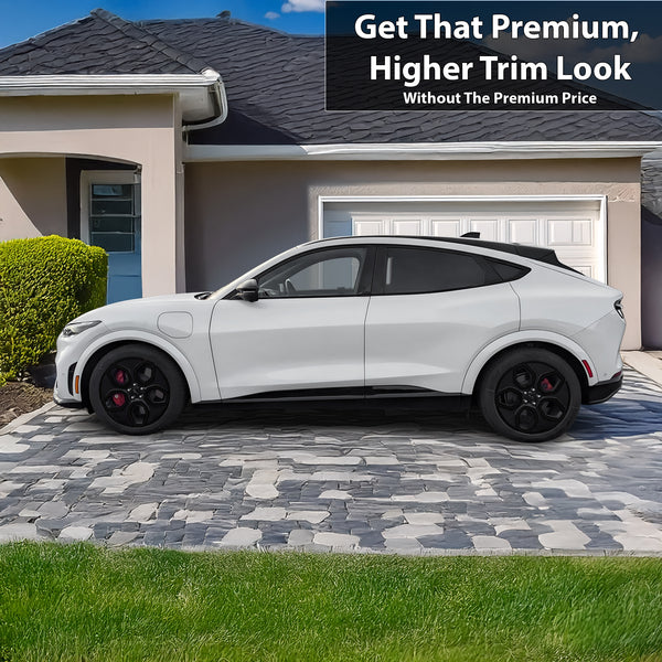 Wheel Rim Vinyl Blackout Chrome Delete Trim Blackout Decal Sticker Film Fits Ford Mustang Mach - E 2021 - 2025 - Bogar Tech Designs