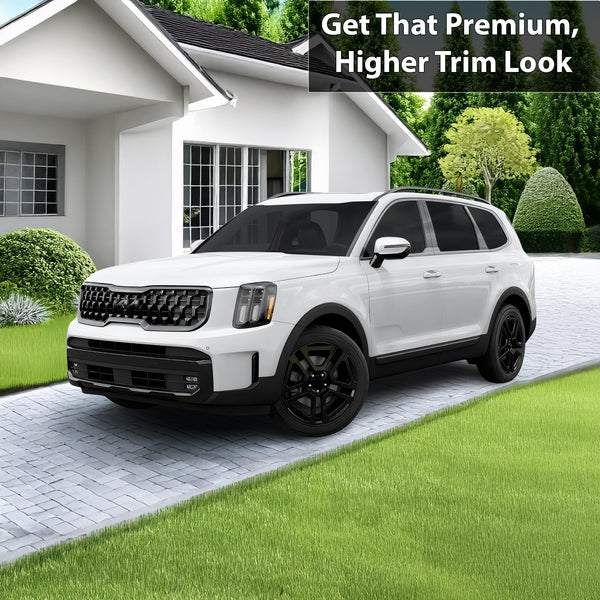 Window Vinyl Chrome Delete Trim Blackout Decal Stickers Overlay Film Fits Kia Telluride 2020 - 2025