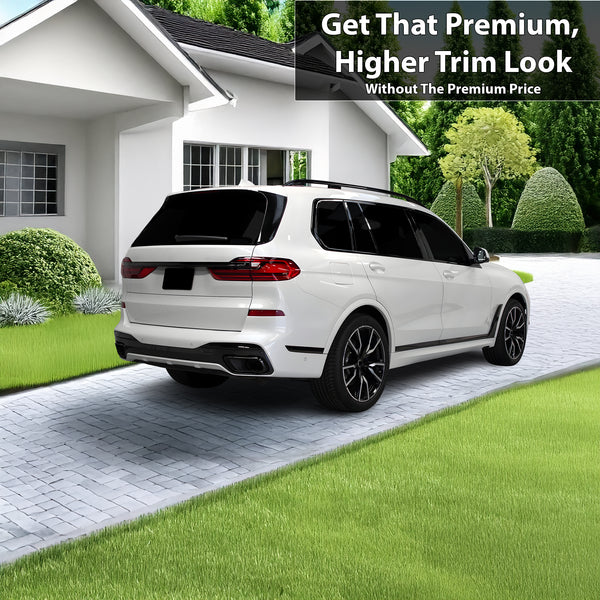 Vinyl Chrome Delete Blackout Decal Stickers Overlay Film Fits BMW X7 2019-2025