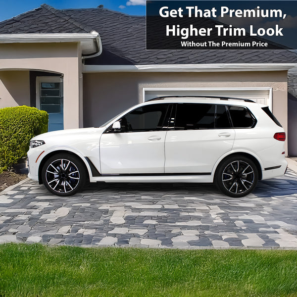 Vinyl Chrome Delete Blackout Decal Stickers Overlay Film Fits BMW X7 2019-2025