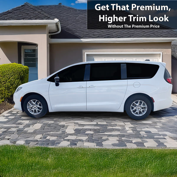 Fits Chrysler Voyager 2020-2025 Vinyl Chrome Delete Grille Blackout Decal Stickers Overlay Film