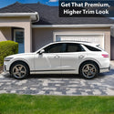 Genesis GV70 2022-2026 Window Trim Blackout Chrome Delete Kit – Precut Gloss Black Vinyl Overlays